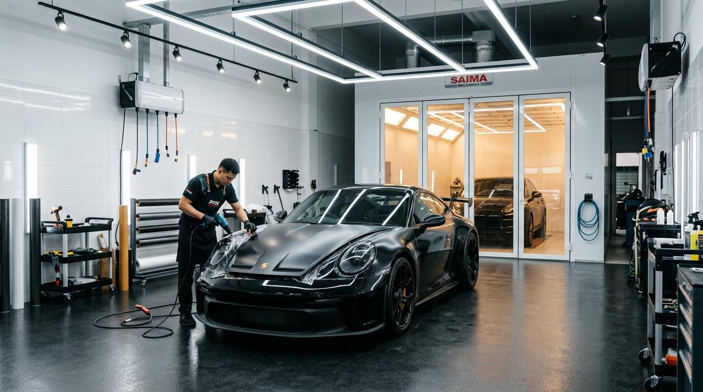 Sess Auto Spa - Italian Bake-Oven Paint Booth & Ceramic Studio Nairobi by Servisus